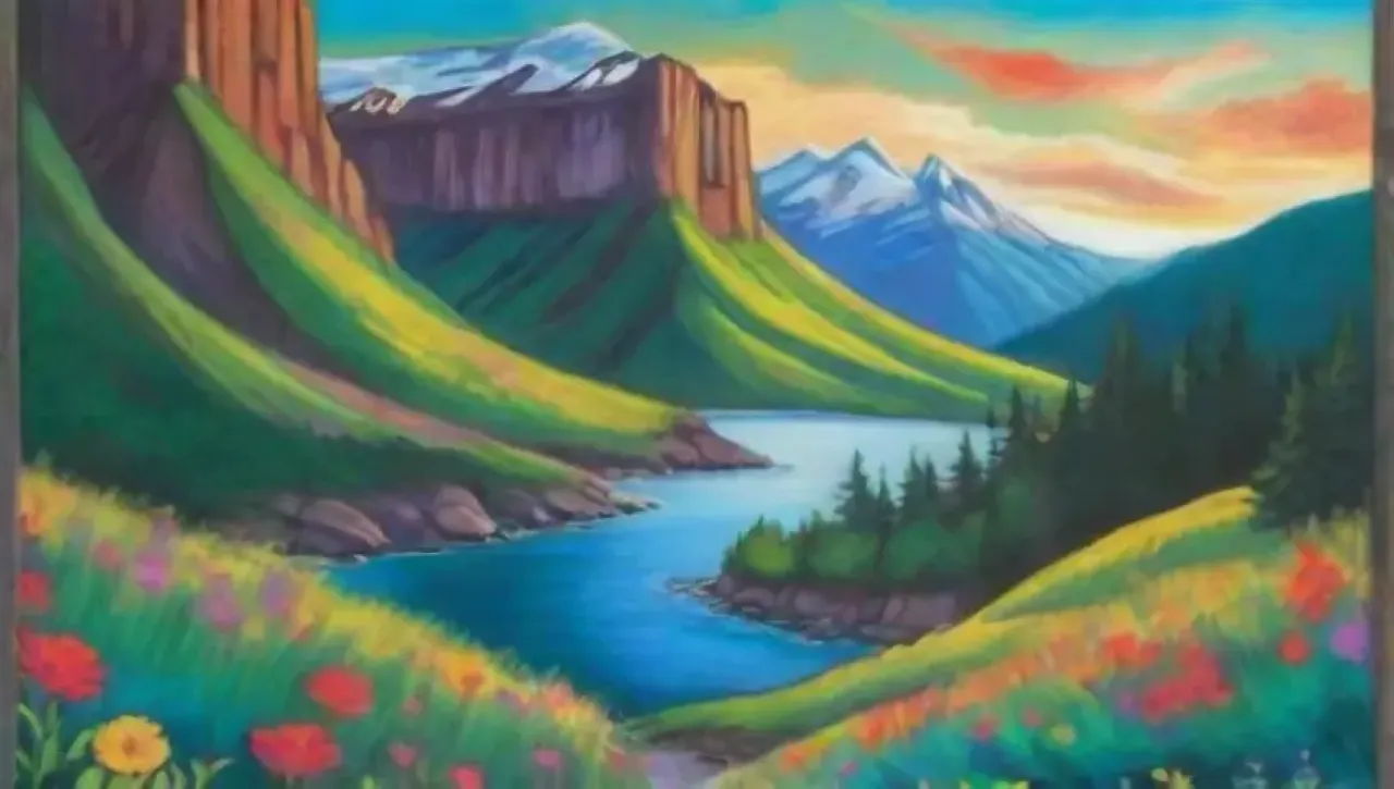 Naturaleza deslumbrante con montañas verdes, cascadas, lagos y paisajes serenos