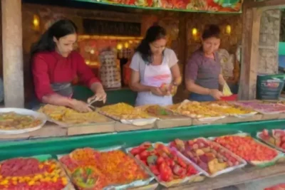 Mercados vibrantes llenos de colores