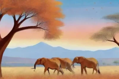 Una savana dorada llena de vida y aventura