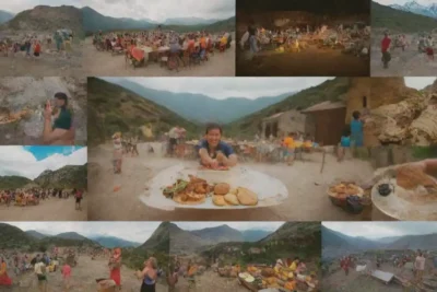 Un collage de experiencias locales como degustación de alimentos