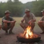 Los turistas inmersos en un safari de vida silvestre