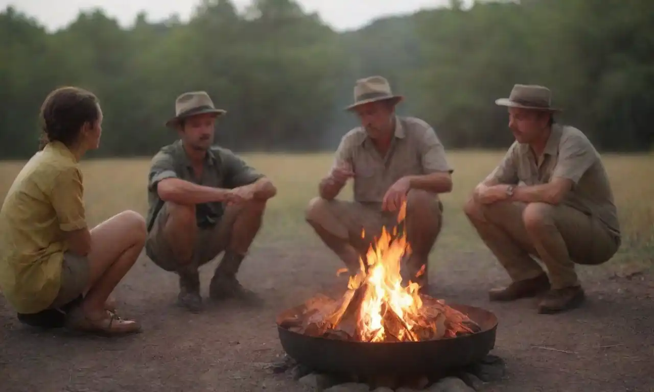 Los turistas inmersos en un safari de vida silvestre