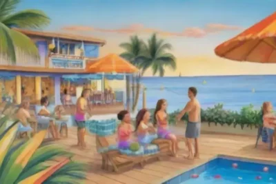 Vacaciones familiares en un crucero con playas