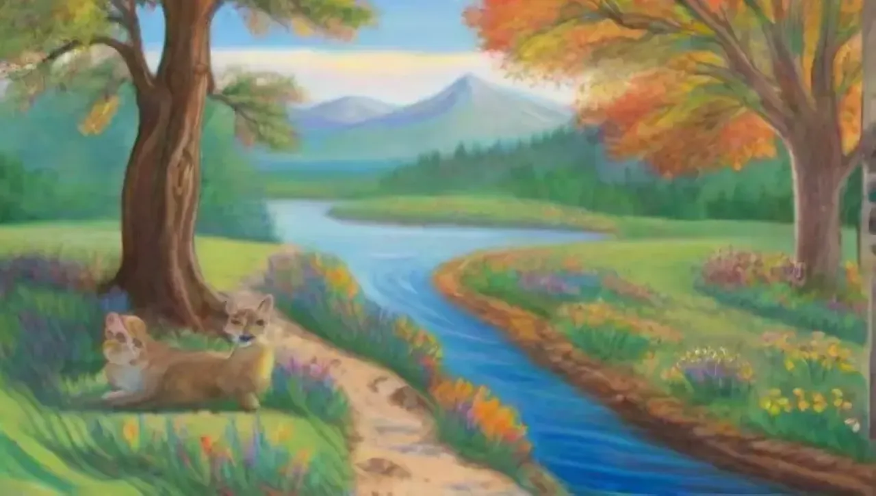 Un paisaje natural vibrante y sereno lleno de vida y belleza