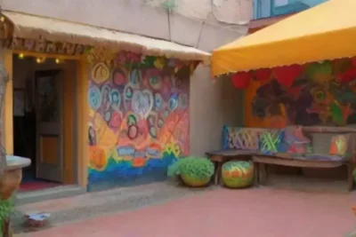 Un vibrante espacio artístico lleno de murales