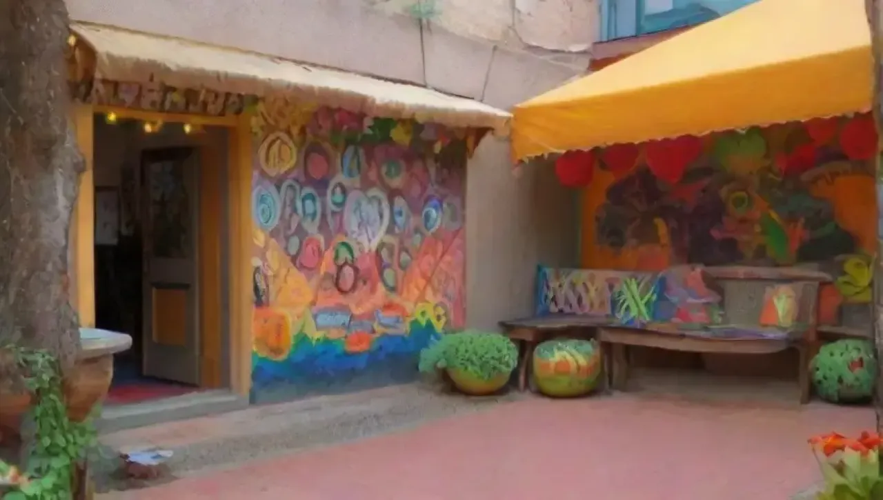 Un vibrante espacio artístico lleno de murales