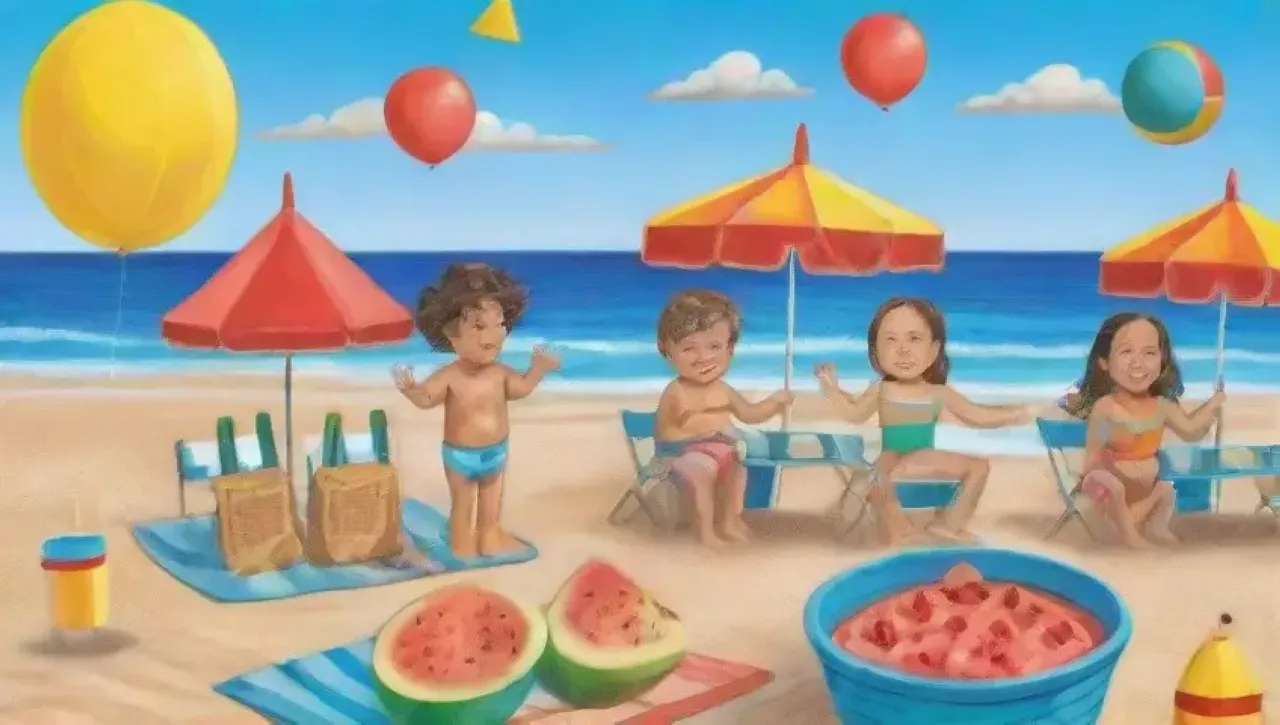 Un día de playa lleno de diversión, risas y momentos familiares