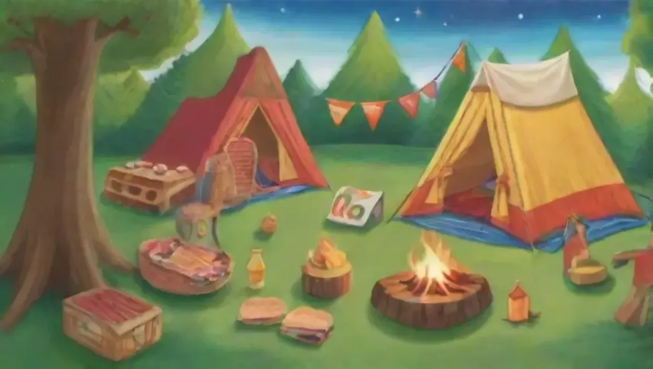 Un día de picnic familiar en la naturaleza, lleno de risas, comida y actividades al aire libre