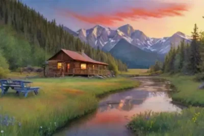 Naturaleza vibrante con bosques