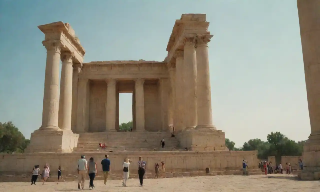 Monumentos históricos visitados por personas que reflejan su importancia durante una crisis.
