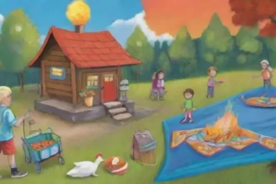 Un día perfecto al aire libre con familia