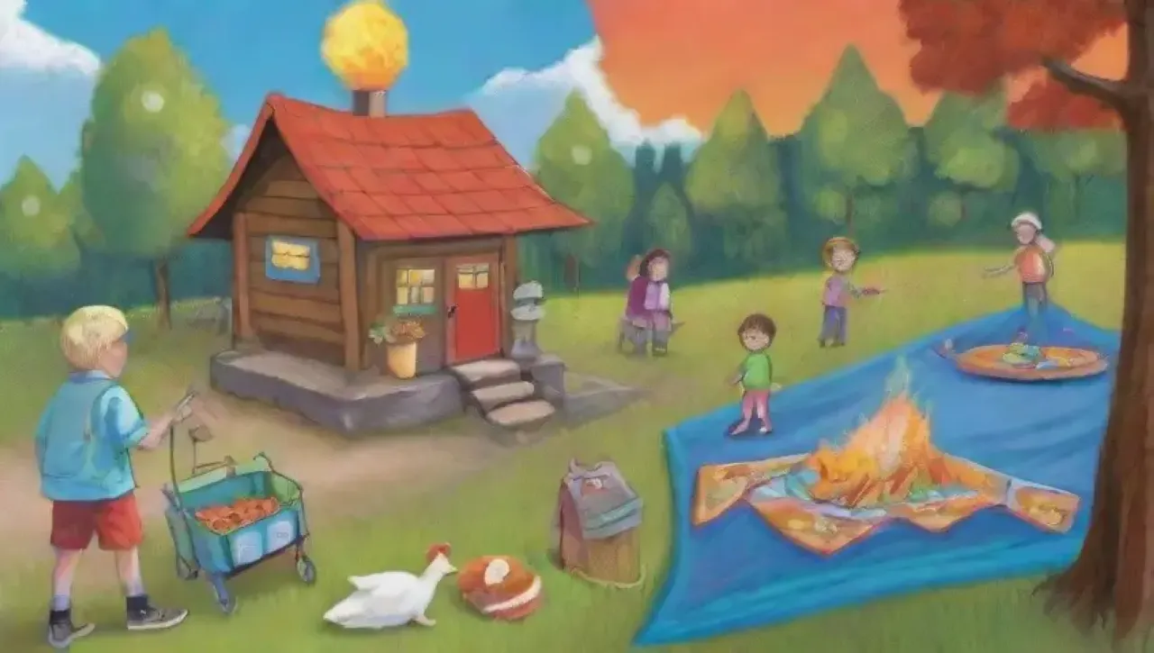 Un día perfecto al aire libre con familia