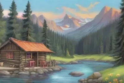 Un paisaje idílico de montañas