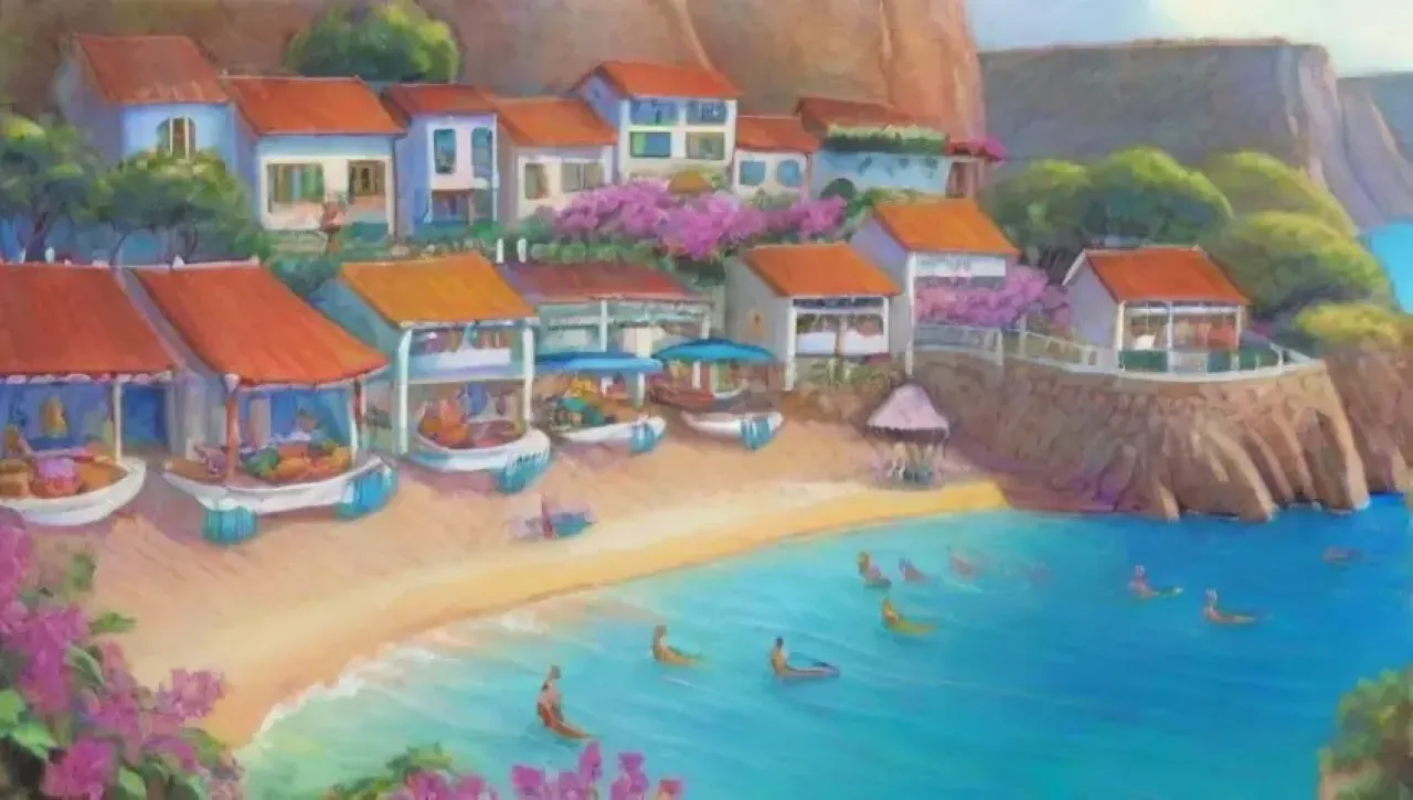 Un paraíso costero lleno de colores y belleza natural