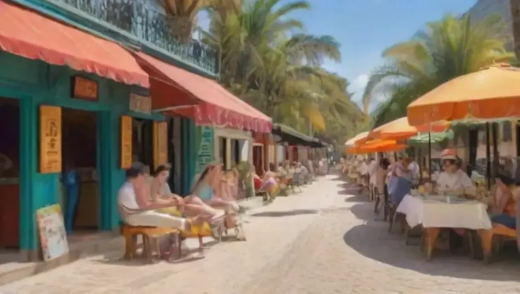Escenas vibrantes de playa