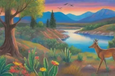 Naturaleza diversa y hermosa en paisajes vibrantes