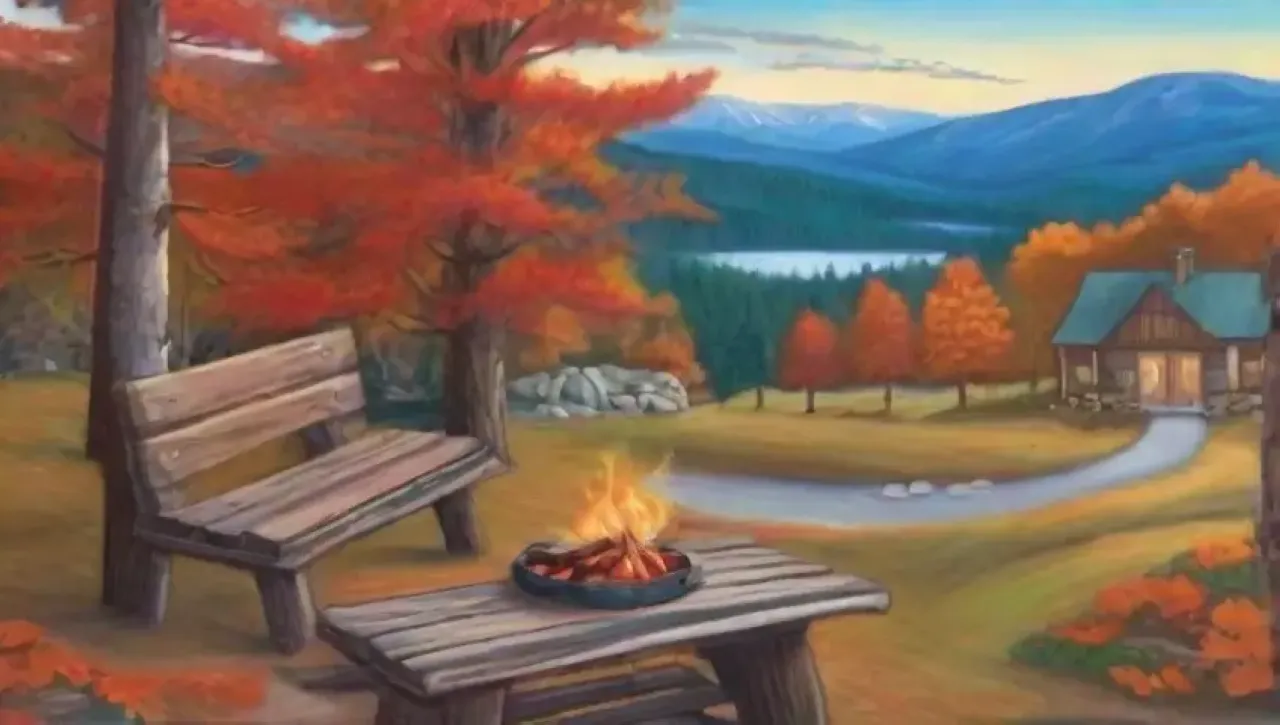 Un paisaje otoñal lleno de colores