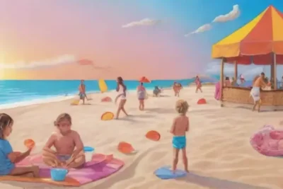 Un día perfecto en la playa con familias