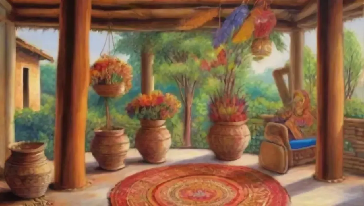Una explosión de colores y cultura se manifiesta en un vibrante escenario artesanal