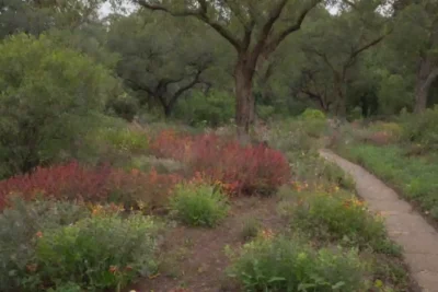 Una rica diversidad de plantas nativas en un parque