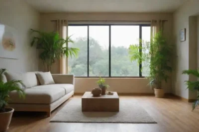 Un diseño armonioso con plantas y luz natural