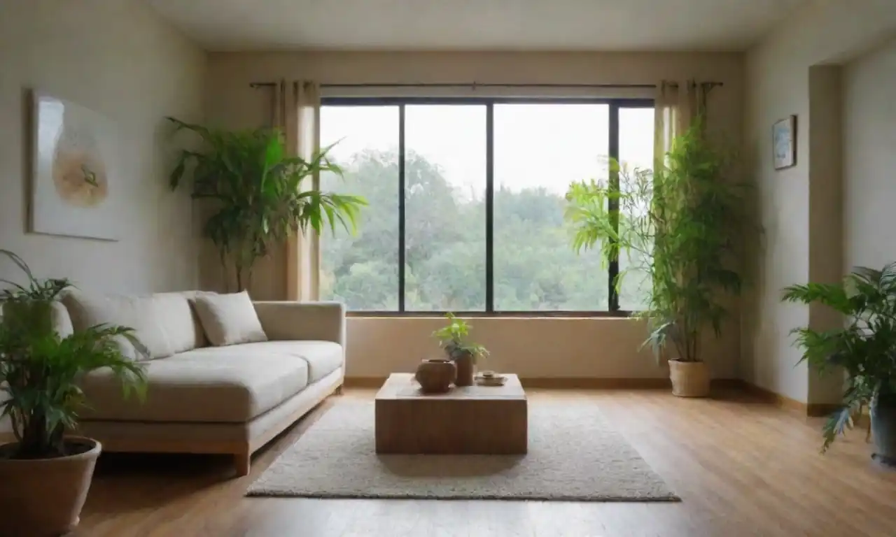 Un diseño armonioso con plantas y luz natural