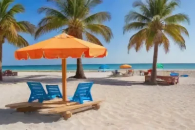 Playa accesible con arena dorada