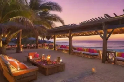 Un paraíso tropical con flores vibrantes