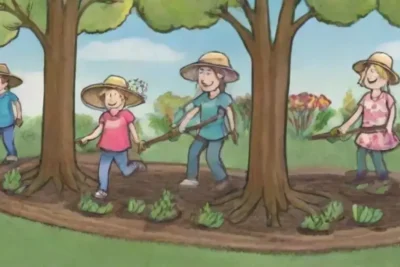 Una comunidad vibrante se une en un parque lleno de vida y naturaleza