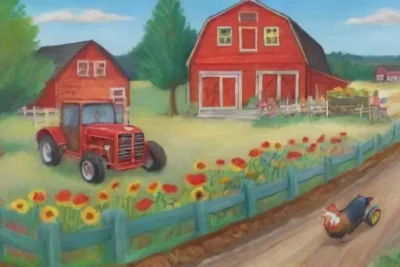 Un paisaje agrícola lleno de vida