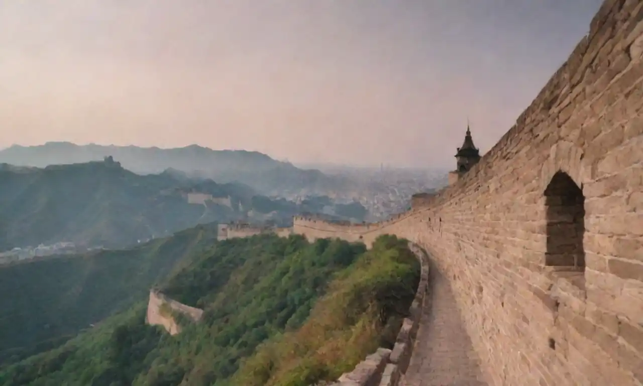 Lugares emblemáticos como la Torre Eiffel y la Gran Muralla de China aparecen en una lista de deseos de viaje.