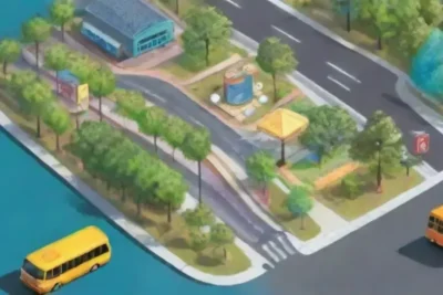 Un mapa vibrante de la ciudad muestra rutas