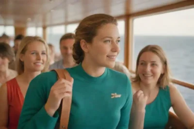 Grupo de viajeros solteros que disfrutan de actividades en un crucero vibrante rodeado de vistas al mar.