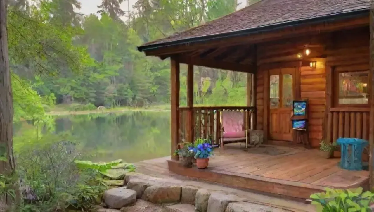 Un refugio sereno en la naturaleza lleno de paz y belleza