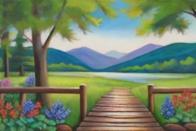Naturaleza exuberante con paisajes serenos
