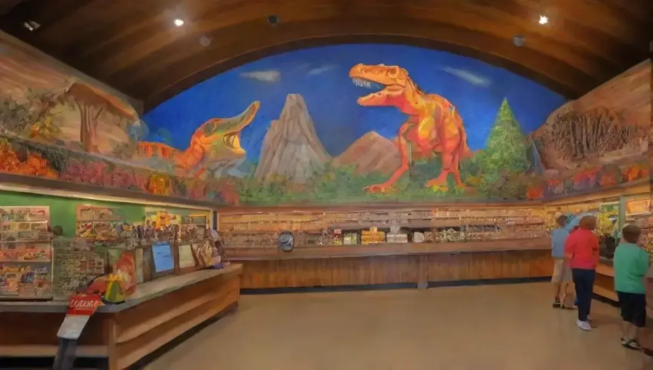 Un lugar vibrante y educativo lleno de dinosaurios, fósiles, juegos y naturaleza