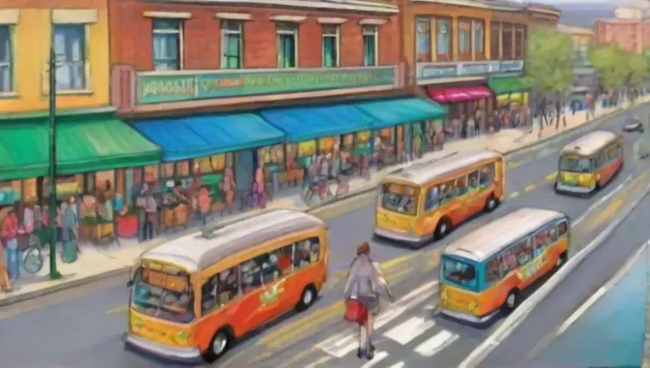 Una ciudad vibrante llena de vida