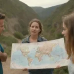 Turistas explorando un destino costero