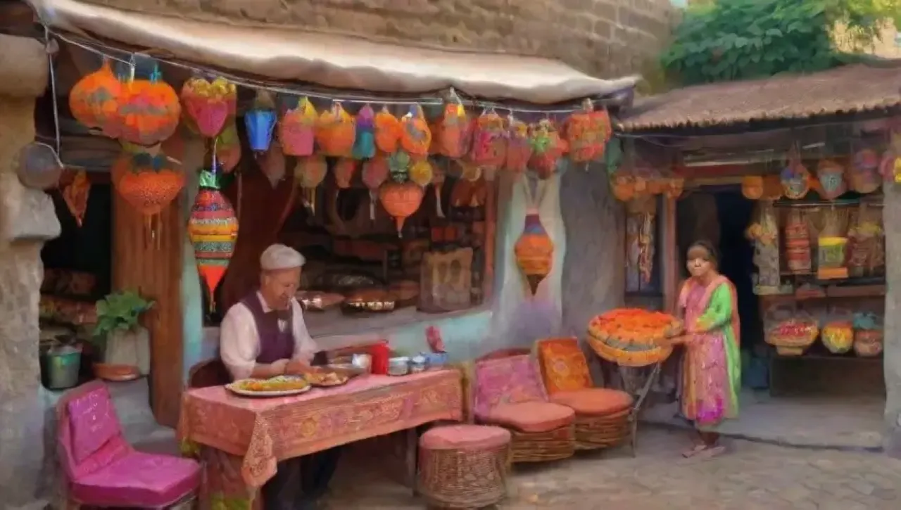 Un mercado vibrante lleno de colores, aromas y sonrisas que refleja una rica cultura