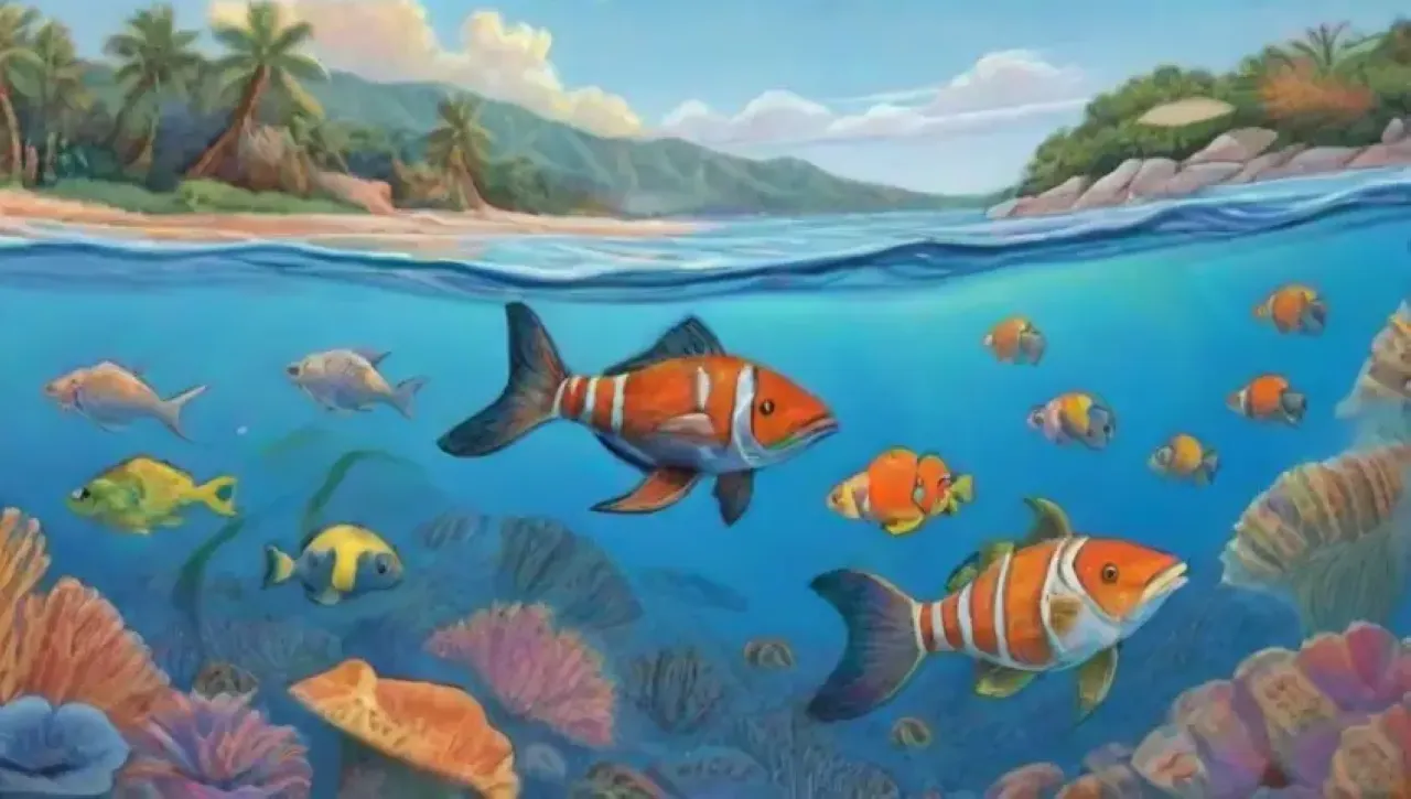Un paraíso submarino lleno de vida y colores vibrantes