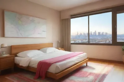 Una habitación acogedora y elegante