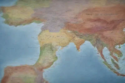 Se destacó un mapa que mostraba países con sitios del Patrimonio Mundial de la UNESCO.