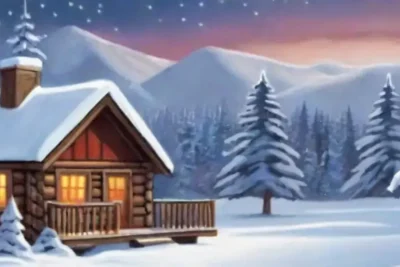 Un paisaje invernal idílico y sereno