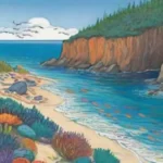 Existen acuarios en la costa con acantilados o cuevas naturales