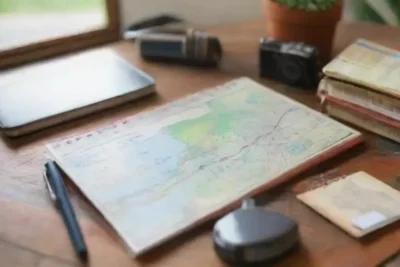 Un mapa vibrante con chinchetas