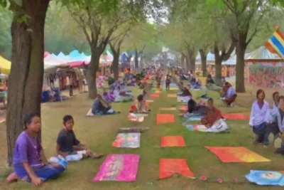 Un vibrante festival comunitario lleno de arte